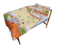 cosing 332–019–62 enfant Parure de lit coton 2 pièces – Mouton, Orange