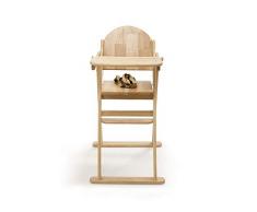Safetots simplement Safe Chaise haute pliante en bois naturel,