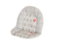 Geuther, Coussin dassise Universel pour chaise haute, Tissu, motif: chouette grise