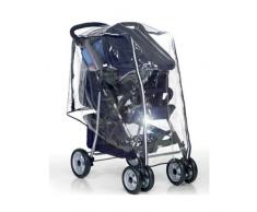 Hauck Habillage Pluie Universel pour Poussette avec Système de Voyage, Imperméable Durable Compatible avec Siège Auto Cosi avec Ventilation – Transparent