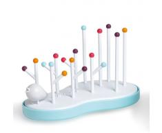 Suavinex 3164231 Égouttoir pour Biberon Blanc/Bleu Clair