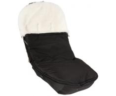 Kaiser Chancelière en Peau Blanche pour Bugaboo - Caméléon 3 Buffalo et Joolz - Blanc/Noir