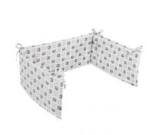 Träumeland TT19105 Tour de lit en forme dourson doux et confortable à fixer sur les barreaux Multicolore