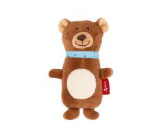 Sigikid, Filles et Garçons, Hochet avec Couinement, Ours, Red Stars, Brun, 42316