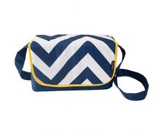 My Babiie chevrons Bleu Sac à langer