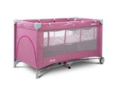 TERO-3938 Basic Plus Lavande Lit de voyage Blanc