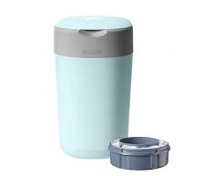 Tommee Tippee Poubelle à Couches Twist & Click Sangenic TEC, Contient Jusqu’à 30 Couches, Protection Anti-Odeur et Anti-Germe Garantie, Inclus 1x Cassette de Recharge, Couleur Bleue