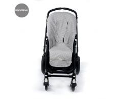 Pasito a pasito – Housse de chaise universelle, couleur fleur gris