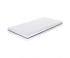Ecus Kids - Matelas pour lit de bébé Mimo avec mousse à mémoire de forme profilée plus respirante, Lit de bébé, 140X70X12