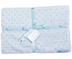 Interbaby Couverture en microfibres - Bleu ciel