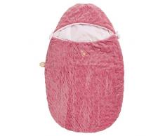 Nattou Chancelière, Iris et Lali, Pour Siège de Bébés ou Poussette, 75 x 44 x 2 cm, Rose
