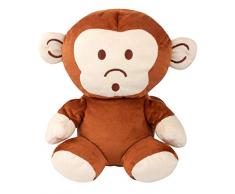 Walser 26137 2 en 1 Traversin Coussin de cou Monkey à partir de 5 ans Marron