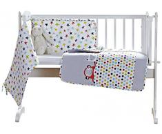 Couette et arure de lit Clair de Lune Gris/Brights les anges Berceau/crèche.