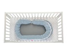 Nid dange 2 en 1 + Junior Sleepy-C – Nid de bébé Multifonction – Lit de bébé, palissade Bleu