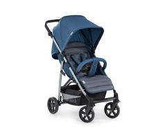 Hauck Rapid 4 Poussette jusquà 25 kg, avec Position Couchée de 0 Mois, Poignée Réglable en Hauteur, Pliable, Compacte, Grand Panier - Bleu Gris