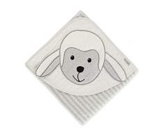 Serviette de Bain Sterntaler Mouton Stanley, Âge : À Partir de 0 Mois, 80 x 80 cm, Gris