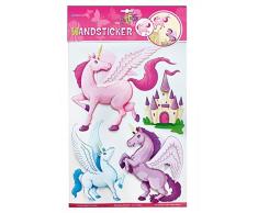 Edition Trötsch 39263 Stickers muraux Licornes 3D à paillettes