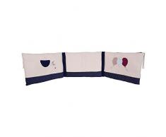 LITTLE BAND Tour de Lit Déhoussable en Velours Marine