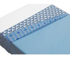 Taftan Drap de Lit Retro bleu (120 x 150 cm) - Bleu clair