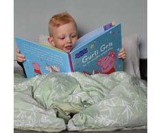 Manostiles Parure de lit junior en coton bio Motif danois Matcha