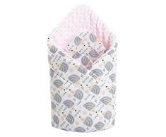 Medi Partners Minky Housse de coussin 100% coton Rose 75 x 75 cm