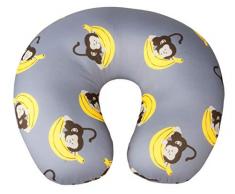 Walser 26140 Monkey Traversin Coussin de cou à partir de 5 ans Gris