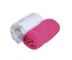 PMP Set de Alèse Polyuréthane + Drap Housse Framboise 60 x 120 cm