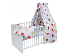 Schardt Lit Complet Classique Line avec Textiles Maxistar Blanc