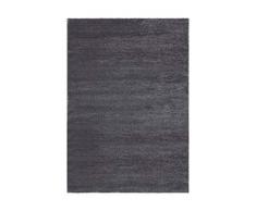 Lalee Tapis Softtouch 700 Grey 100% PP-Heatset-Frisée 160 x 230 cm, 100% polypropylène, Gris, 160x230