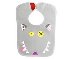 LES DEGLINGOS Bavoir Bi-matière Bigbos Le Loup