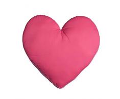 Coussin en forme de cœur Fuchsia