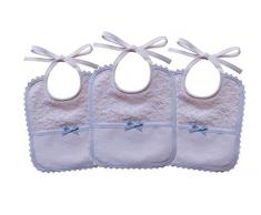 Filet AMS1012B3 Lot de 3 bavoirs avec toile Aïda à broder