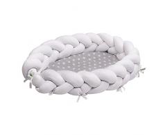LULANDO Baby Nest cocon pour bébé/nourrisson, cocon à usage multiple, coussin pour bébé, couffin de voyage portable, anti-allergique, certificat Oeko-Tex, dimensions: 90 cm x 60 cm x 17 cm