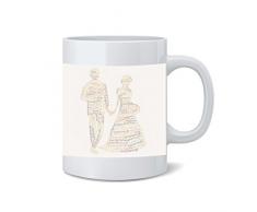 Feel Good Art Mug en céramique Motif typographie moderne (automne Tones)