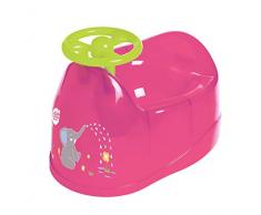 dBb Remond Pot Bébé Décor Eléphant avec Volant Rose Translucide
