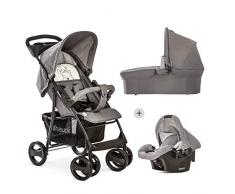 Hauck Shopper SLX Trio Set Poussette 3 en 1 jusquà 25 kg avec Cosy + Nacelle avec Matelas + Siège avec Position Couchée de 0 Mois, Porte-Gobelet Légère Pliable Compacte jusquà 25 kg - Pooh Cuddles