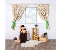 Lulando M0000791 Rideaux avec deux nœuds pour décorer pour chambre d’enfant