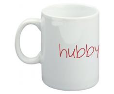 Feel Good Art Tasse en Céramique Motif typographie moderne en tons de The Happy Couple (Rouge)