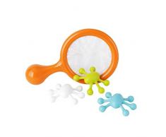 TOMY BOON - Jouet de Bain WATER BUGS avec 1 Filet et 3 Jouets Flottants, Jeu de Bain Interactif pour Bébés, Accessoire de Bain pour Bébé, Convient aux Bébés dès 9mois+, Multicouleurs