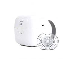 Nûby - Promo pack: Stérilisateur de Sucettes à UV Portable Portable de Tétine, Élimine 99% des Germes et Bactérie- avec une sucette incluse