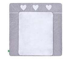 LULANDO matelas à langer 76 cm x 76 cm, pour le change et les soins quotidiens des bébés, pour la commode ou dautres meubles, en tissu éponge et en tissu imperméable, jeu de 2 housses, certificat Oeko-Tex, fabriqué dans