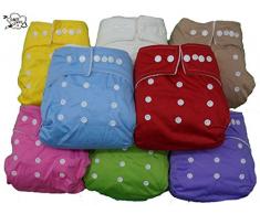 PREMAMAN Lot de 2 chiffons lavables de poche + 4 inserts en microfibre