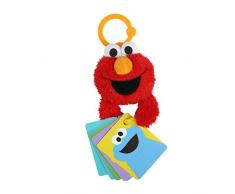 Sesame Street Peluche Nomade Elmo avec Cartes Thématiques 0 à 12 Mois 1 Unité