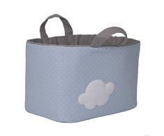 Funny Baby Sac à Jouets Rembourré Point Nuage Bleu 30 x 45 x 27 cm