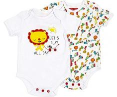 FISHER PRICE Fp10052 Set de 2 Body Imprimés pour Bébé de 0 à 24 Mois