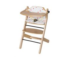 Schardt 01 133 00 01 1/746 Chaise haute Best Hêtre avec coussin dassise maliz, massif laqué naturel