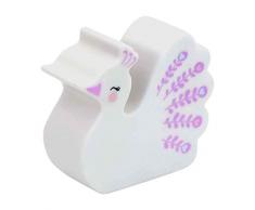 Little Lovely Company Tirelire en plastique Blanc/violet 6,3 x 15 x 17 cm