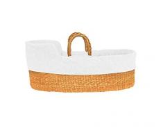MoKee Couffin en jonc de mer doux Blanc