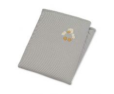 Sterntaler Couverture en Peluche Canard Edda, Rembourrée, Âge : Pour Bébés Dès la Naissance, 75 x 100 cm, Gris