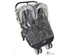 Housse de pluie Compatible avec Britax B-AGILE Twin Poussette double (213)